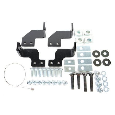 Husky Towing Husky Towing 31412; Fifth Wheel Bracket Kit; 4-Piece Bolt-On; Base Rail Fit; Black 31412